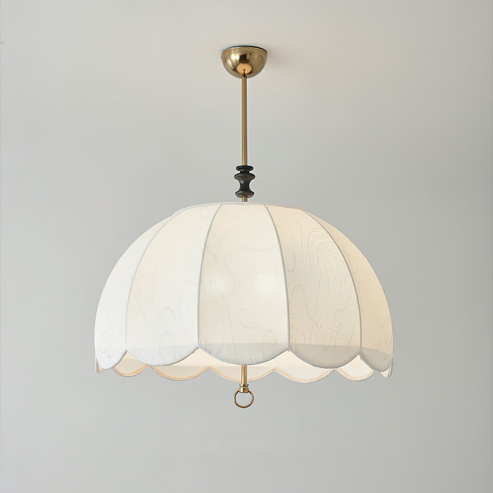 Woven Fabric Shade Drop Fixture 20-Inch Mixed-Material Frame for Table & Island Overhead Lighting | Thomler