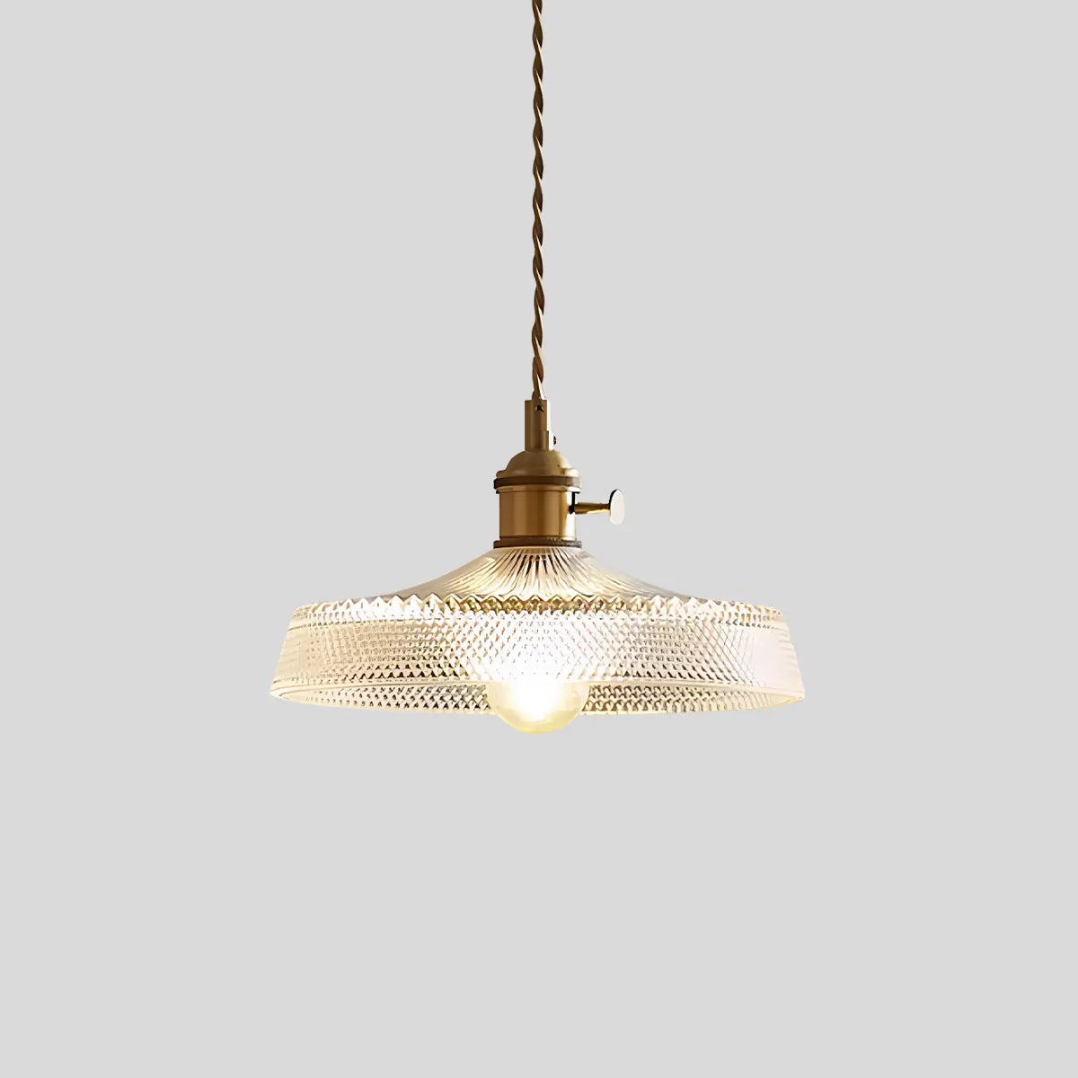 Pendant Light Glass Bronze Adjustable Cable Transparent Dining Room Kitchen Island Hanging Ceiling Lamp | Thomler