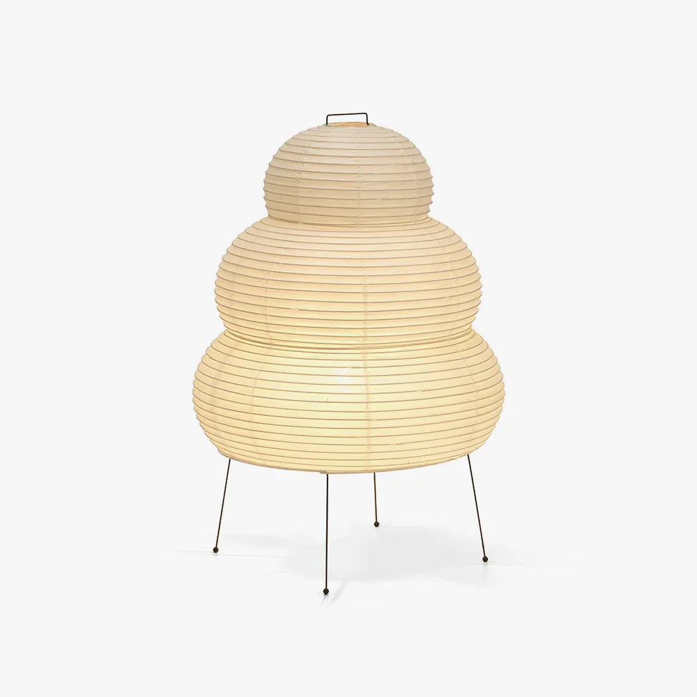 Table Lamp Rice Paper 16.9 in Indoor LED Bedroom Desk Nightstand Light | Thomler