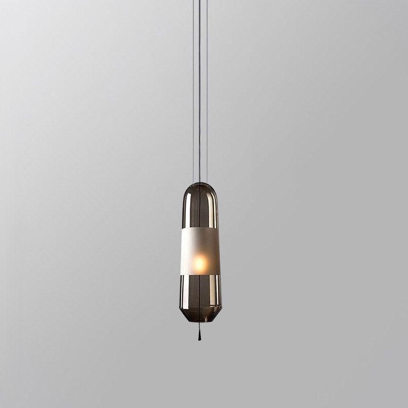 Glass Shade Hanging Light Fixture E14 Socket for Kitchen Island and Dining Room Overhead Lighting 5 Inch Wide 15 Inch Drop Adjustable Wire L | Thomler