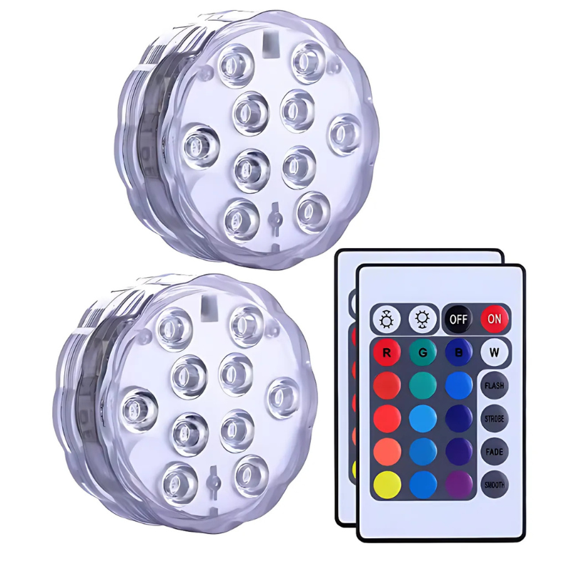 Submersible Pool Light with 16-Color Remote Control – Waterproof LED Accent Lighting for Pools & Spas | Thomler