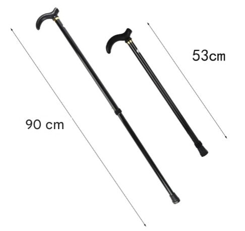 Height-Adjustable Aluminum Walking Cane with Non-Slip Rubber Tip for Everyday Stability and Support | Thomler