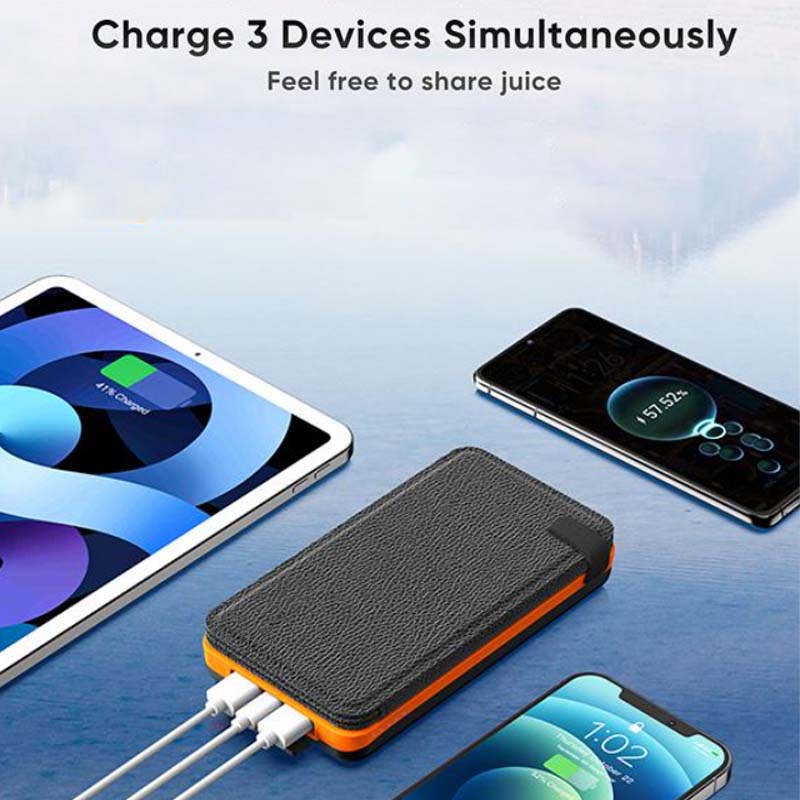 High-Capacity USB-C Solar Battery Bank with Quad Panels – 25,000mAh Portable Charger for Camping, Hiking, Emergency Power | Thomler
