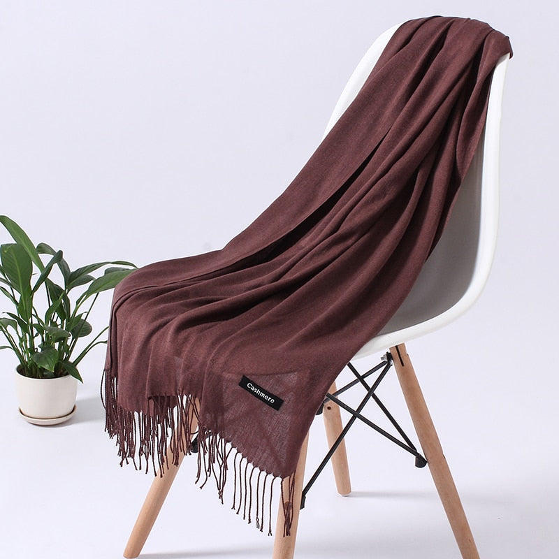Women's Soft Polyester Winter Scarf – Cozy Wrap for Cold Weather, Multiple Wearing Styles | Thomler