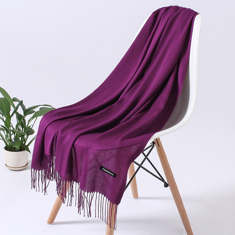 Women's Soft Polyester Winter Scarf – Cozy Wrap for Cold Weather, Multiple Wearing Styles | Thomler