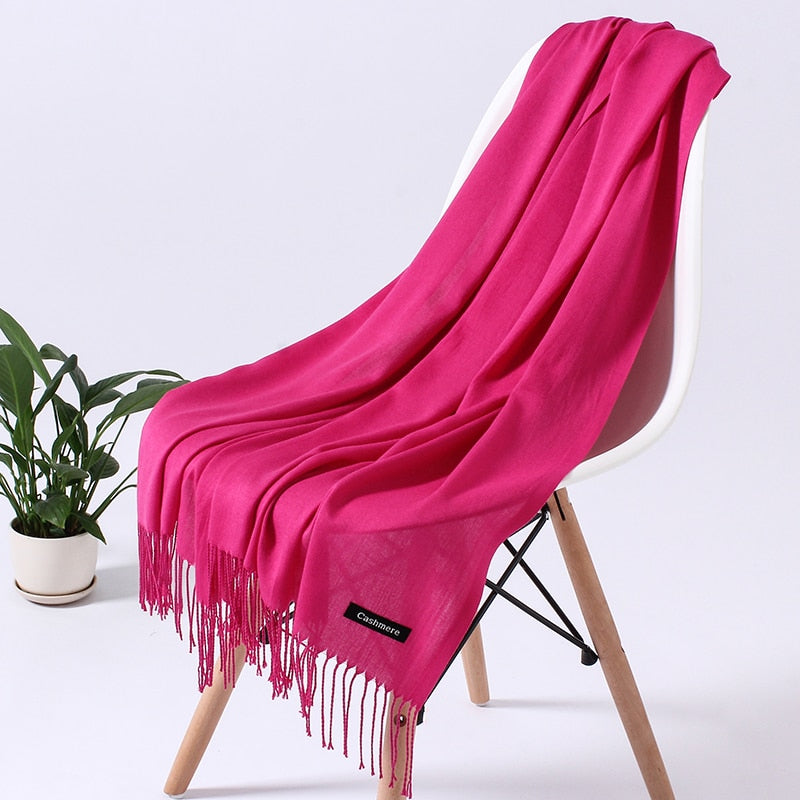 Women's Soft Polyester Winter Scarf – Cozy Wrap for Cold Weather, Multiple Wearing Styles | Thomler