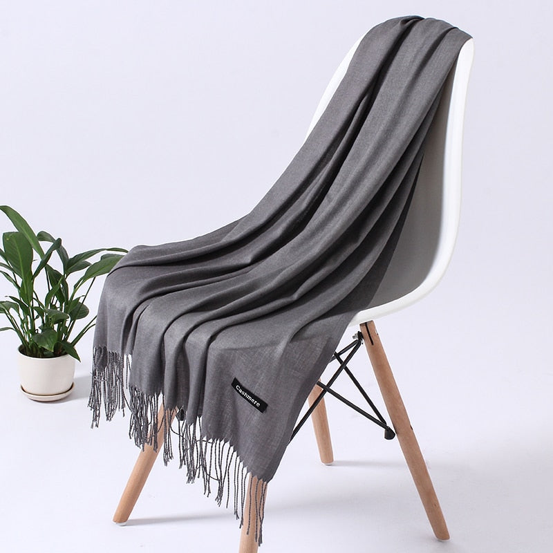 Women's Soft Polyester Winter Scarf – Cozy Wrap for Cold Weather, Multiple Wearing Styles | Thomler