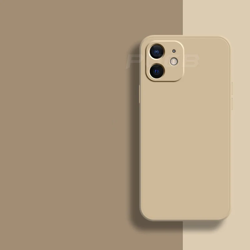 Soft Silicone iPhone Case for 11, 12, 13 Series – Slim Matte Grip Protection with Raised Edges and Full Camera Cover for Everyday Carry | Thomler