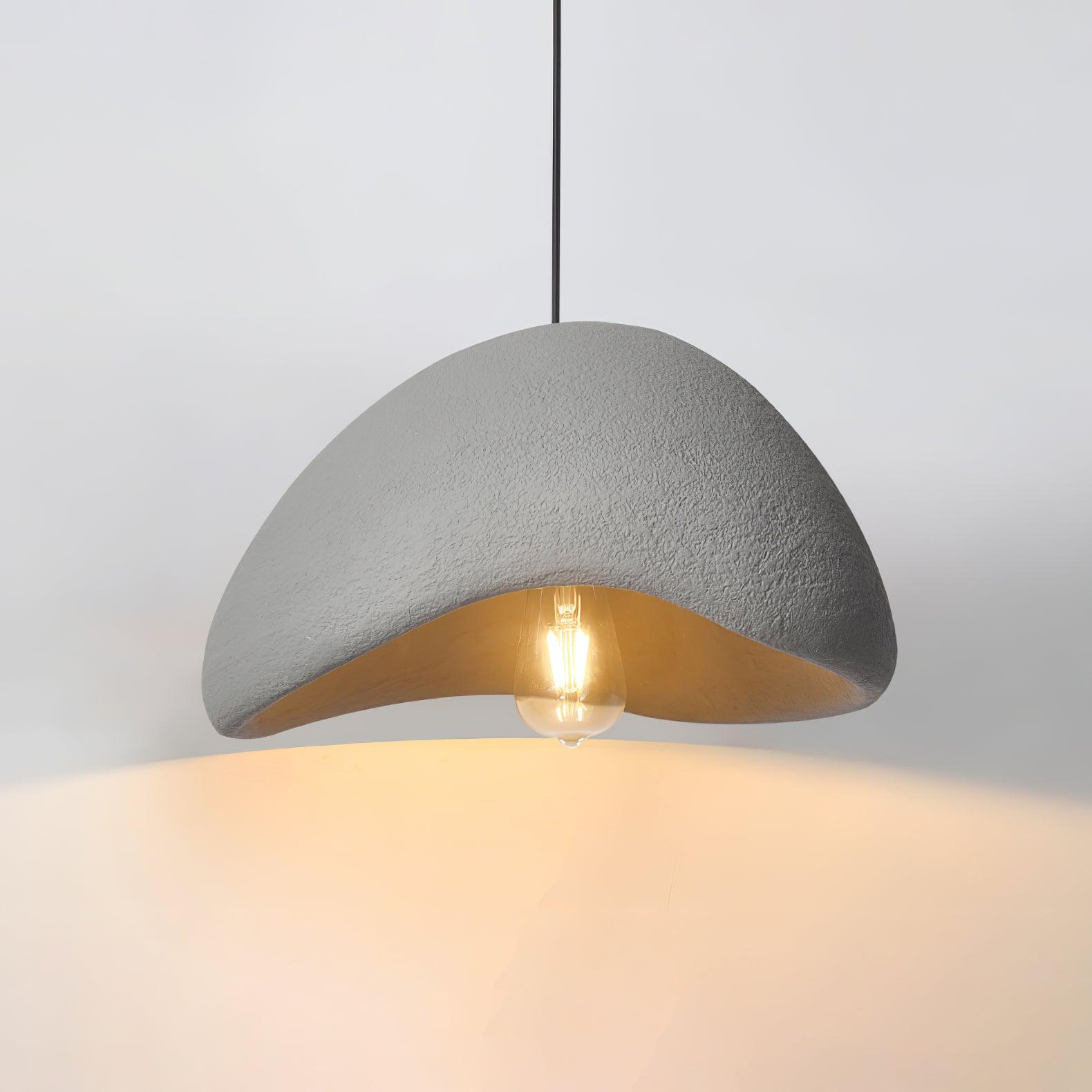 Moon Pendant Light LED 11.8 in Adjustable Grey White Indoor Ceiling Lamp | Thomler