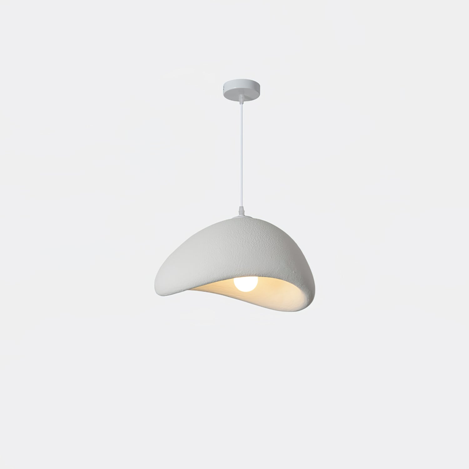 Moon Pendant Light LED 11.8 in Adjustable Grey White Indoor Ceiling Lamp | Thomler