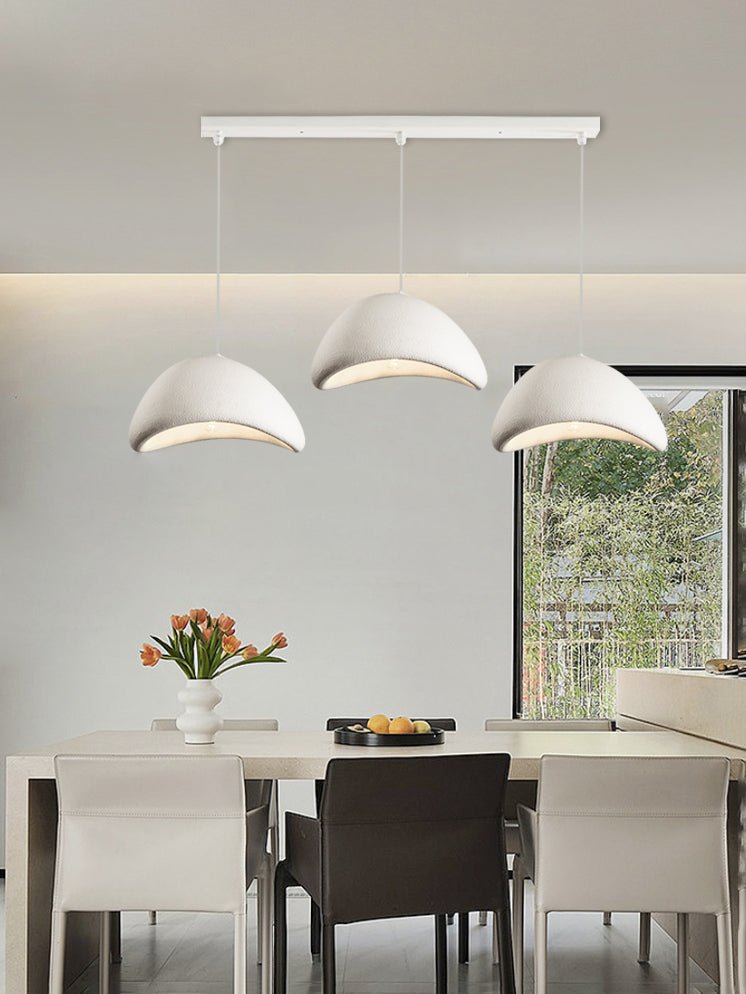Moon Pendant Light LED 11.8 in Adjustable Grey White Indoor Ceiling Lamp | Thomler