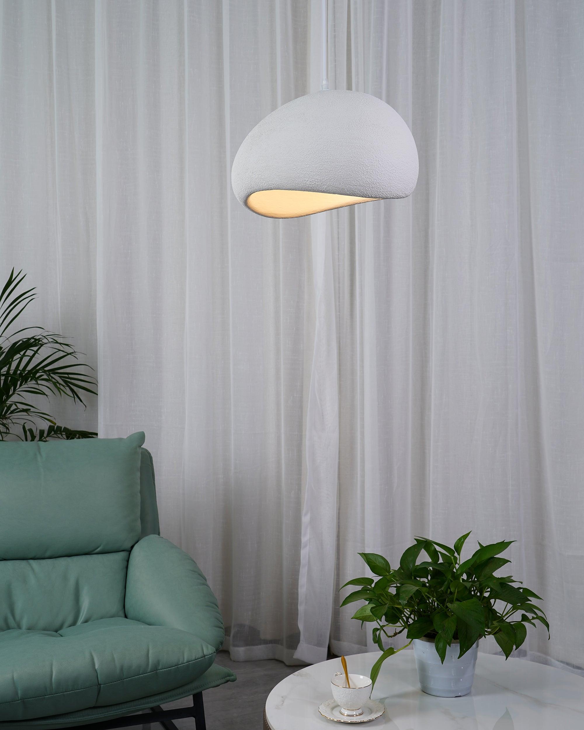 Khmara Pendant Light LED 11.8 in Grey Indoor Ceiling Lamp Adjustable Hanging | Thomler