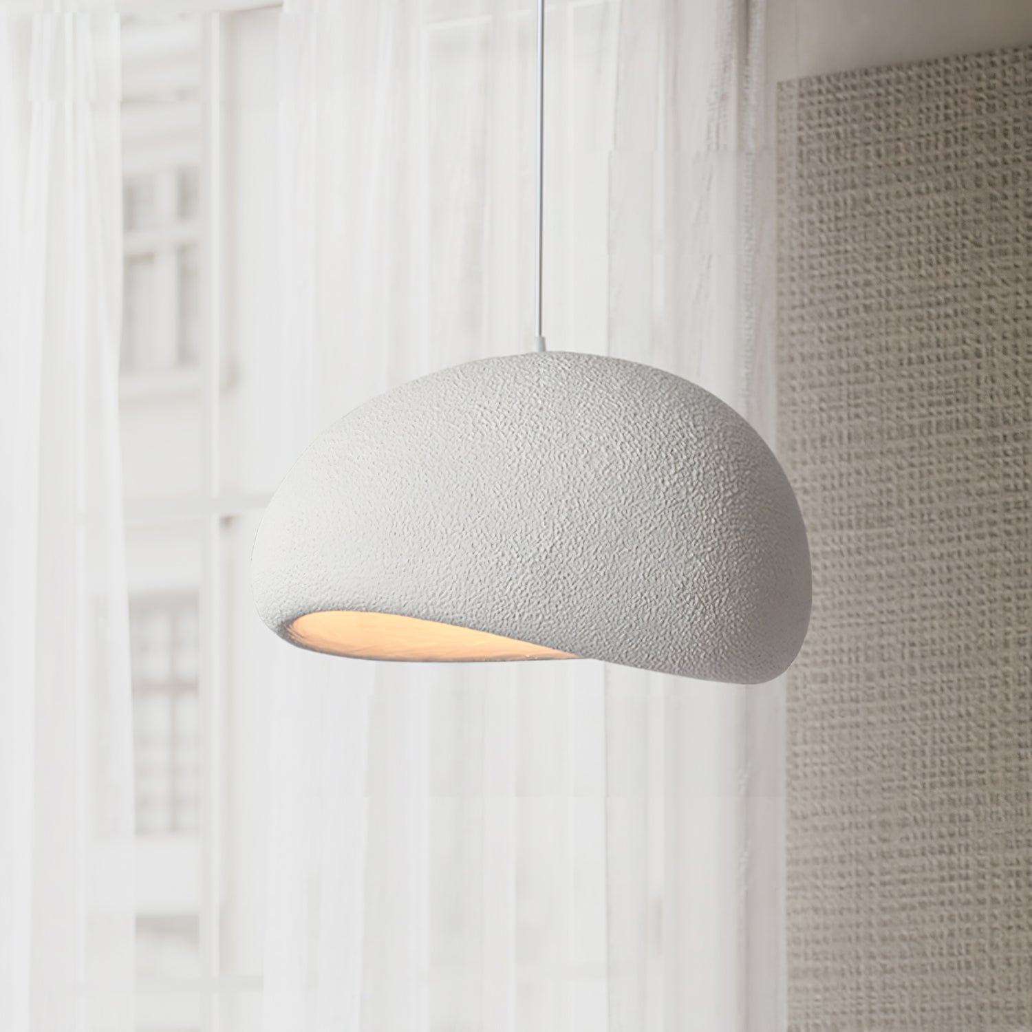 Khmara Pendant Light LED 11.8 in Grey Indoor Ceiling Lamp Adjustable Hanging | Thomler