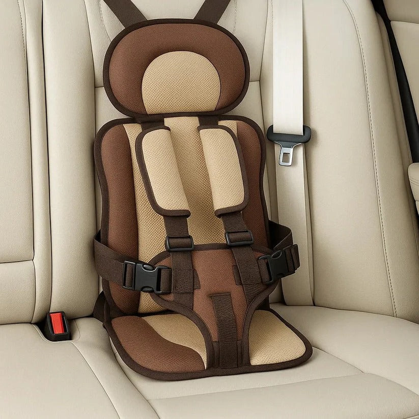 Portable Child Safety Harness Seat for Travel with 5-Point System Gray Foldable Booster for Taxis Rental Cars Everyday Outings Toddlers Kids | Thomler