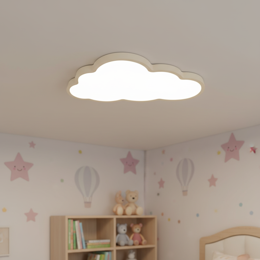 Ceiling Light Acrylic Cloud 40.0 cm White Children Bedroom Nursery Warm LED Decorative Lighting Fixture | Thomler
