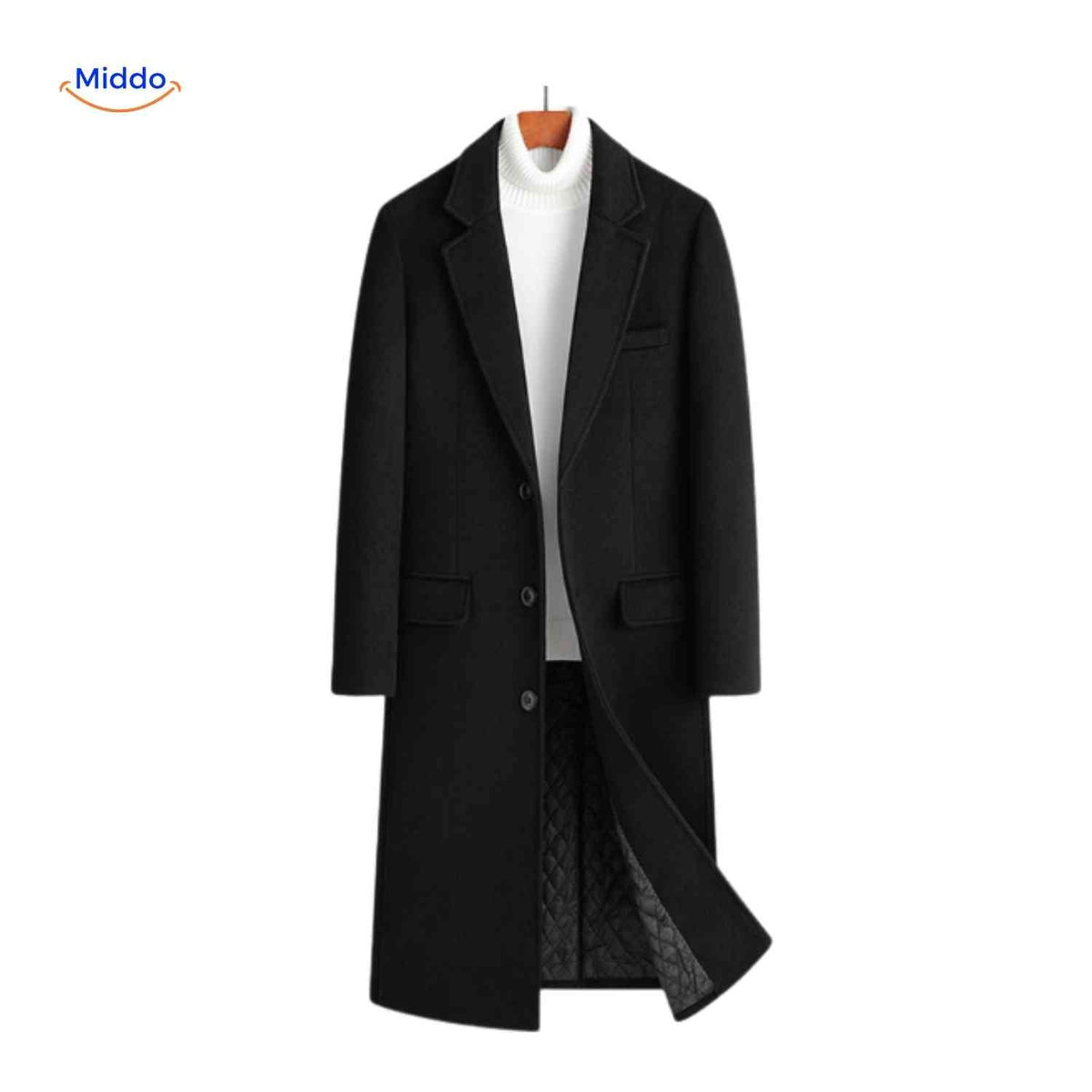 Premium Wool Overcoat – Full-Length British Heritage Topcoat for Men | Thomler