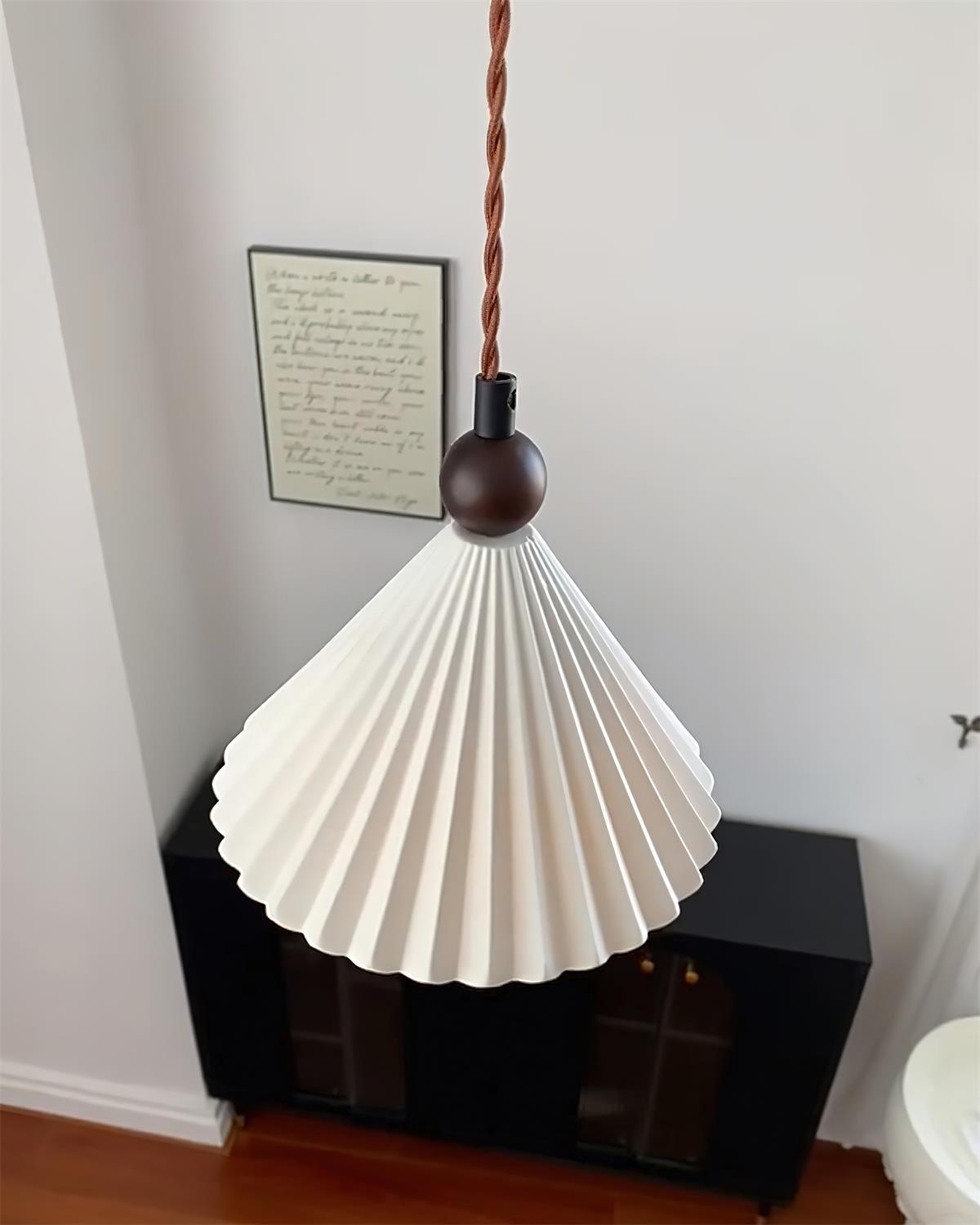 Pendant Light Ceramic Shade 7.8 in Adjustable Blue Dining Kitchen Hanging Ceiling Lamp | Thomler