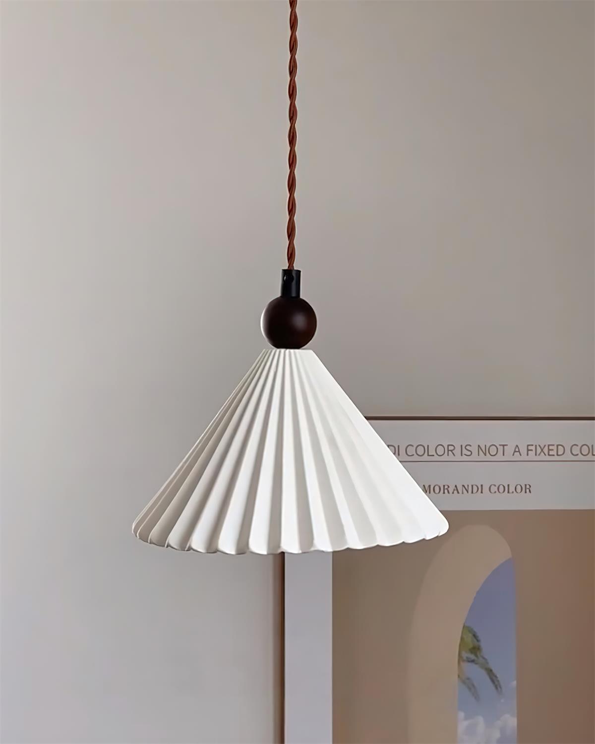 Pendant Light Ceramic Shade 7.8 in Adjustable Blue Dining Kitchen Hanging Ceiling Lamp | Thomler