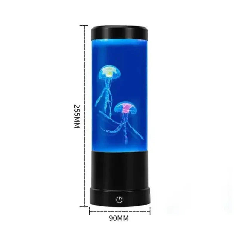 Color-Changing LED Jellyfish Mood Lamp with Flowing Tentacles for Relaxation & Decor | Thomler