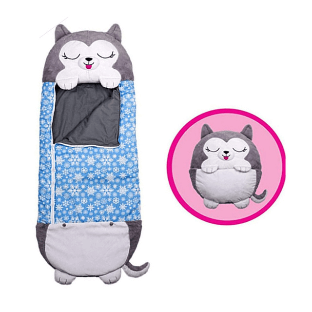 Animal Character Sleeping Bag for Kids – Plush Sleep Friend with Built-In Pillow for Sleepovers & Travel | Thomler
