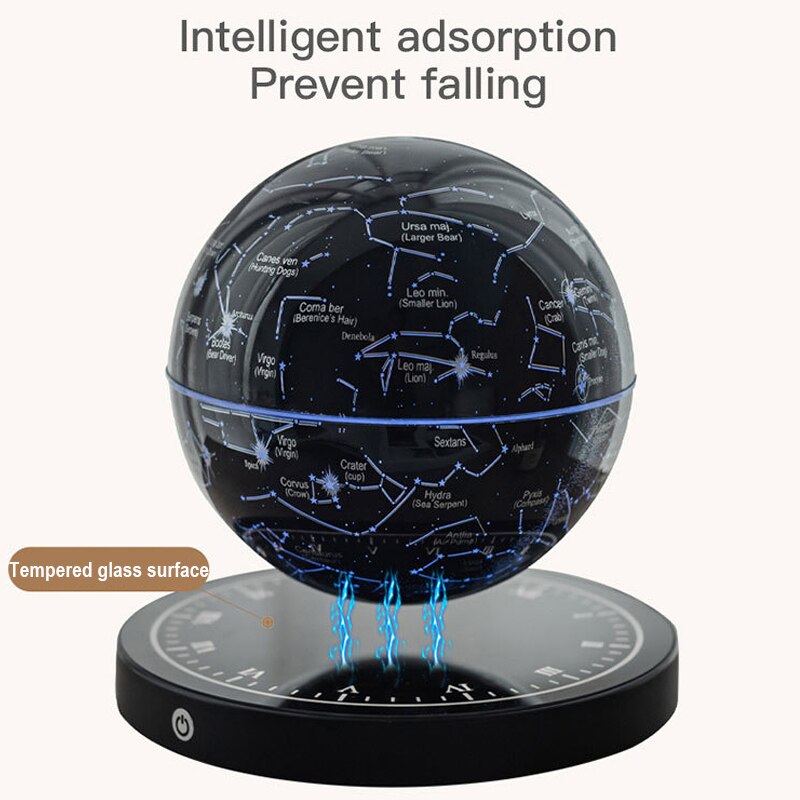 Magnetic Levitation Floating Globe Night Light with 360° Rotation Star Map Sphere for Bedroom Office Living Room Desk Decor | Thomler