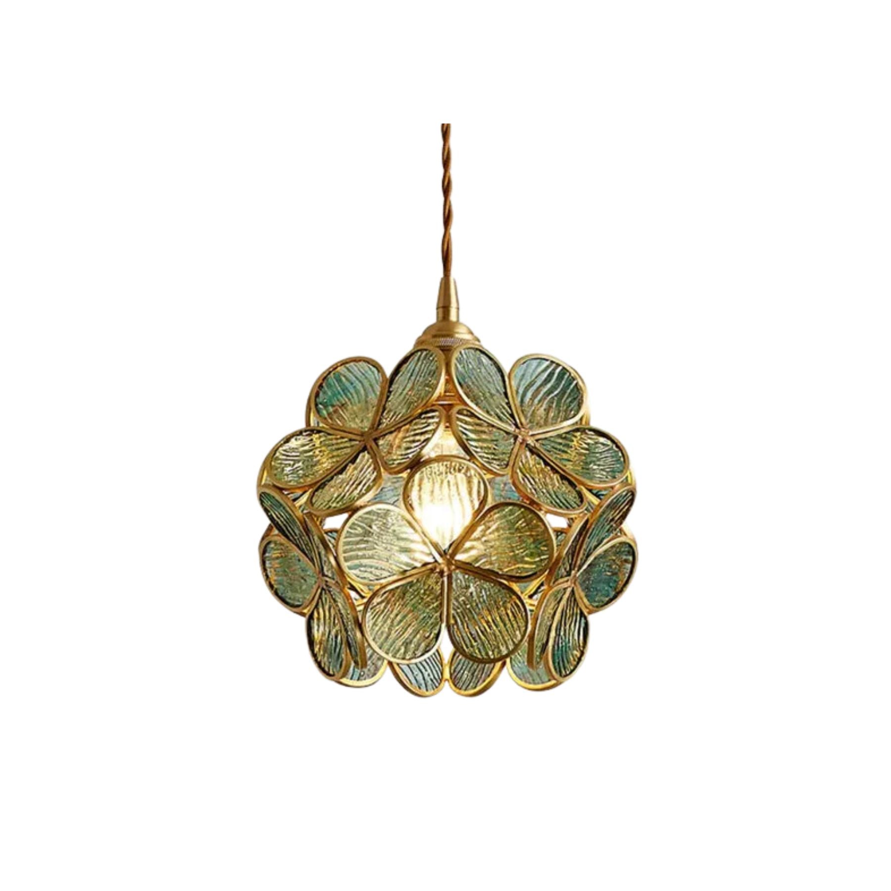 Pendant Light Glass Brass E27 Gold Dining Room Bedroom Hanging Ceiling Lamp Adjustable 150.0 cm Cord Vintage Style | Thomler