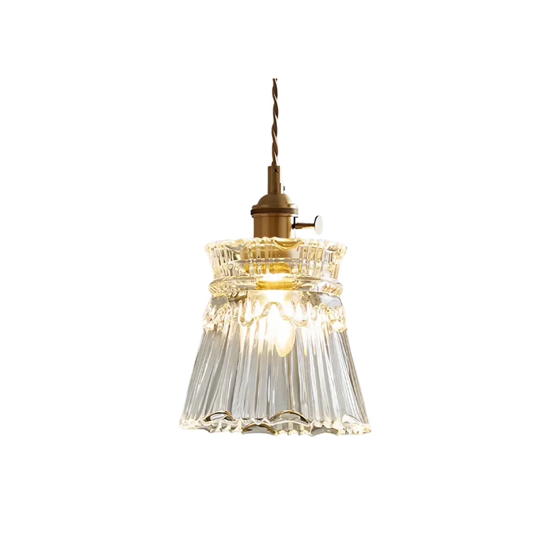 Pendant Light Glass Bronze Adjustable Cable Transparent Dining Room Kitchen Island Hanging Ceiling Lamp | Thomler