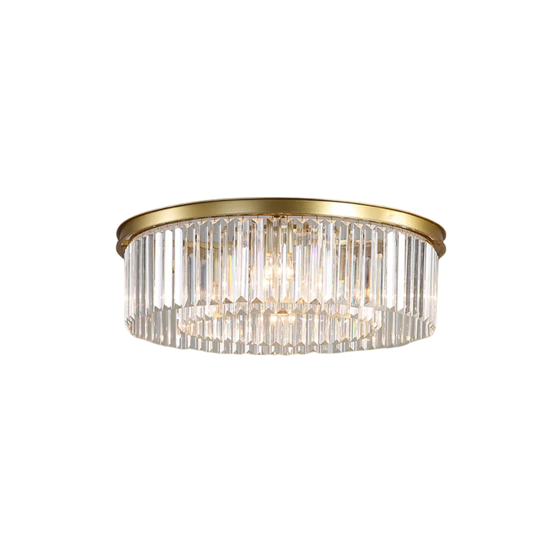 Ceiling Light Iron Crystal 40.0 cm Gold Living Room Hallway Bedroom Elegant Ambient Lighting | Thomler