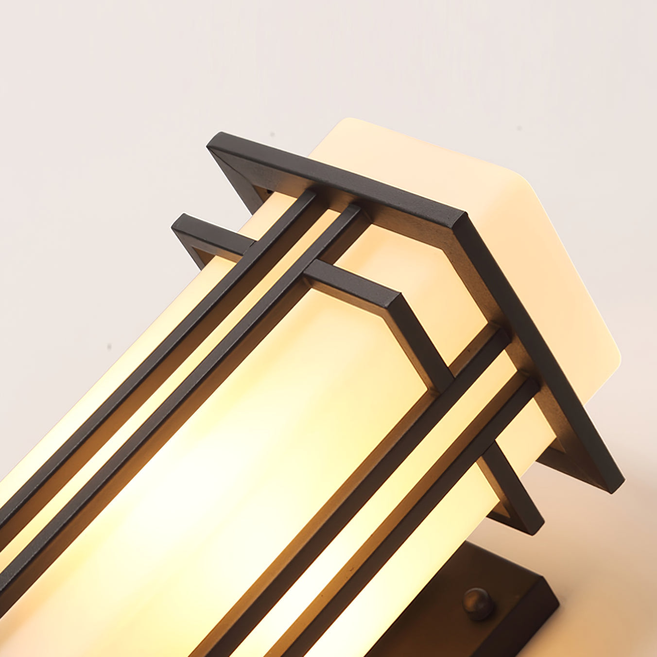 Wall Light Iron Glass 60W Matte Black Outdoor Patio Porch Industrial Waterproof Fixture | Thomler