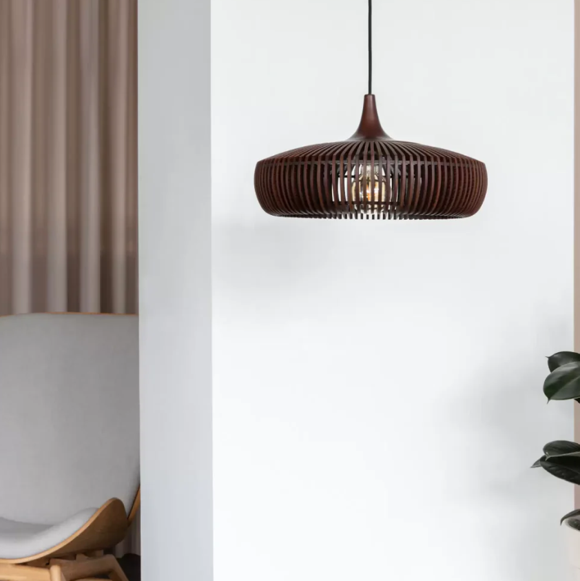 Pendant Light Wooden 43.0 cm Ceiling Lamp Living Room Dining Room Scandinavian Minimalist Lighting | Thomler