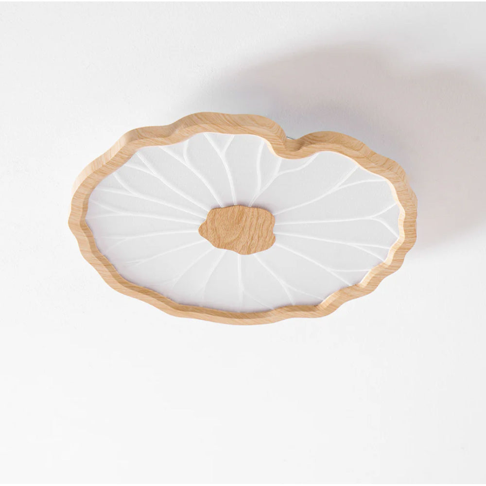 Ceiling Lamp Acrylic Lotus Leaf LED Ø 30.0 cm Bedroom Hallway Living Room Flush Mount Modern Round Light Fixture | Thomler