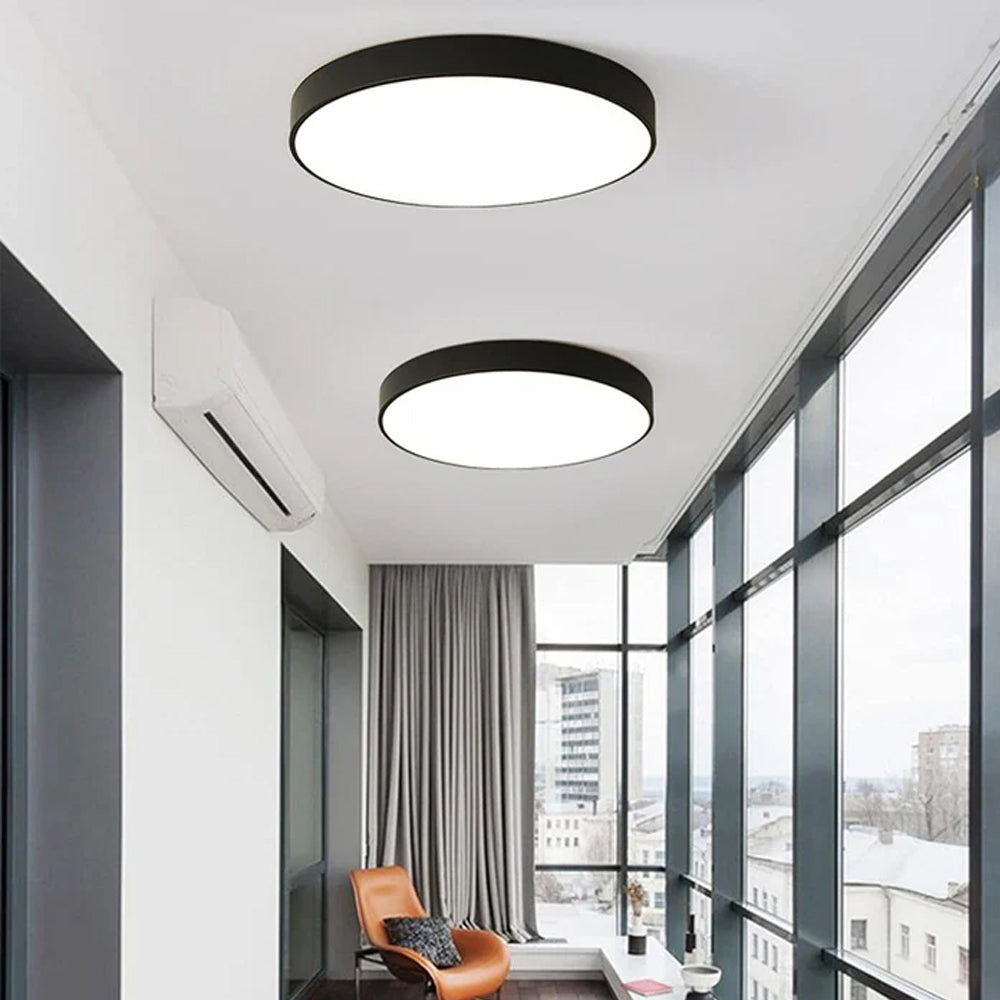 Ceiling Light Acrylic Extra-Thin 15.8 in Indoor Modern Circular LED Lighting Bedroom Dining Room Living Room | Thomler