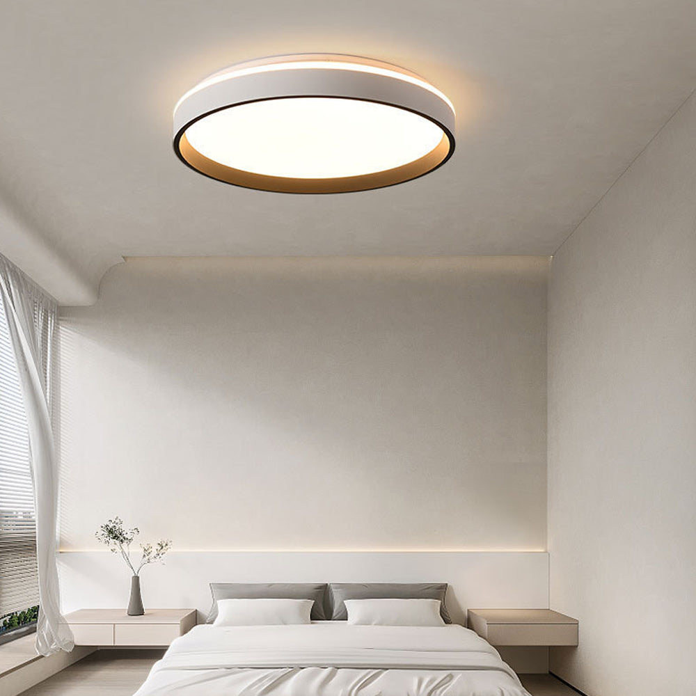 Ceiling Light Acrylic Round 15.7 in 2.8 in Indoor Bedroom Living Room LED Modern Minimalist Flush Mount Fixture | Thomler