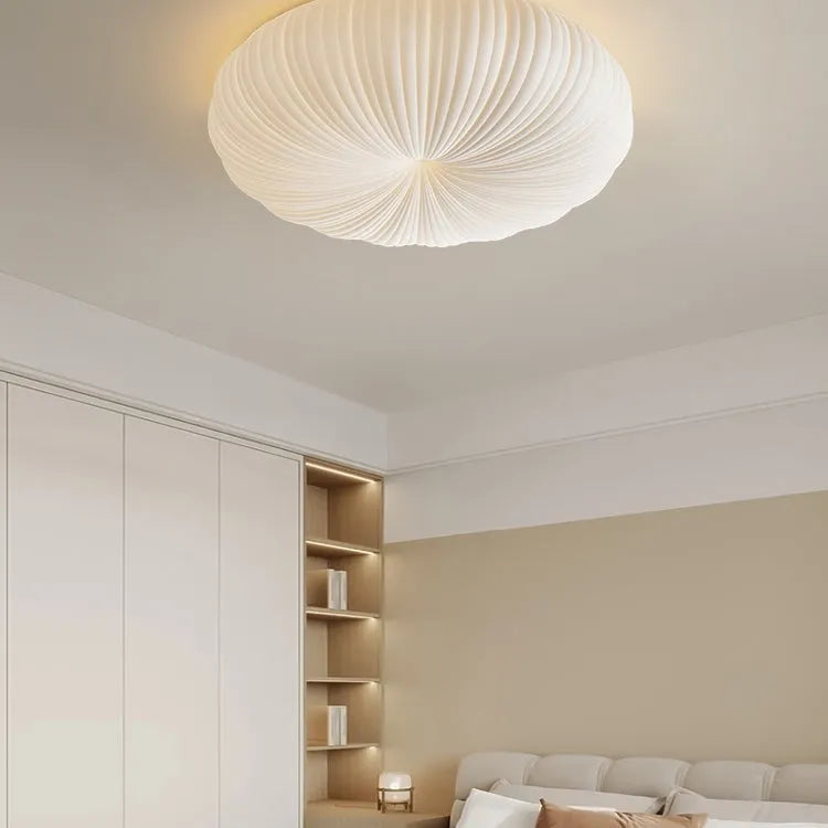 Ceiling Light Metal PE Acrylic 7.9 in Round Modern Indoor LED Fixture Bedroom Living Room Dining Area | Thomler