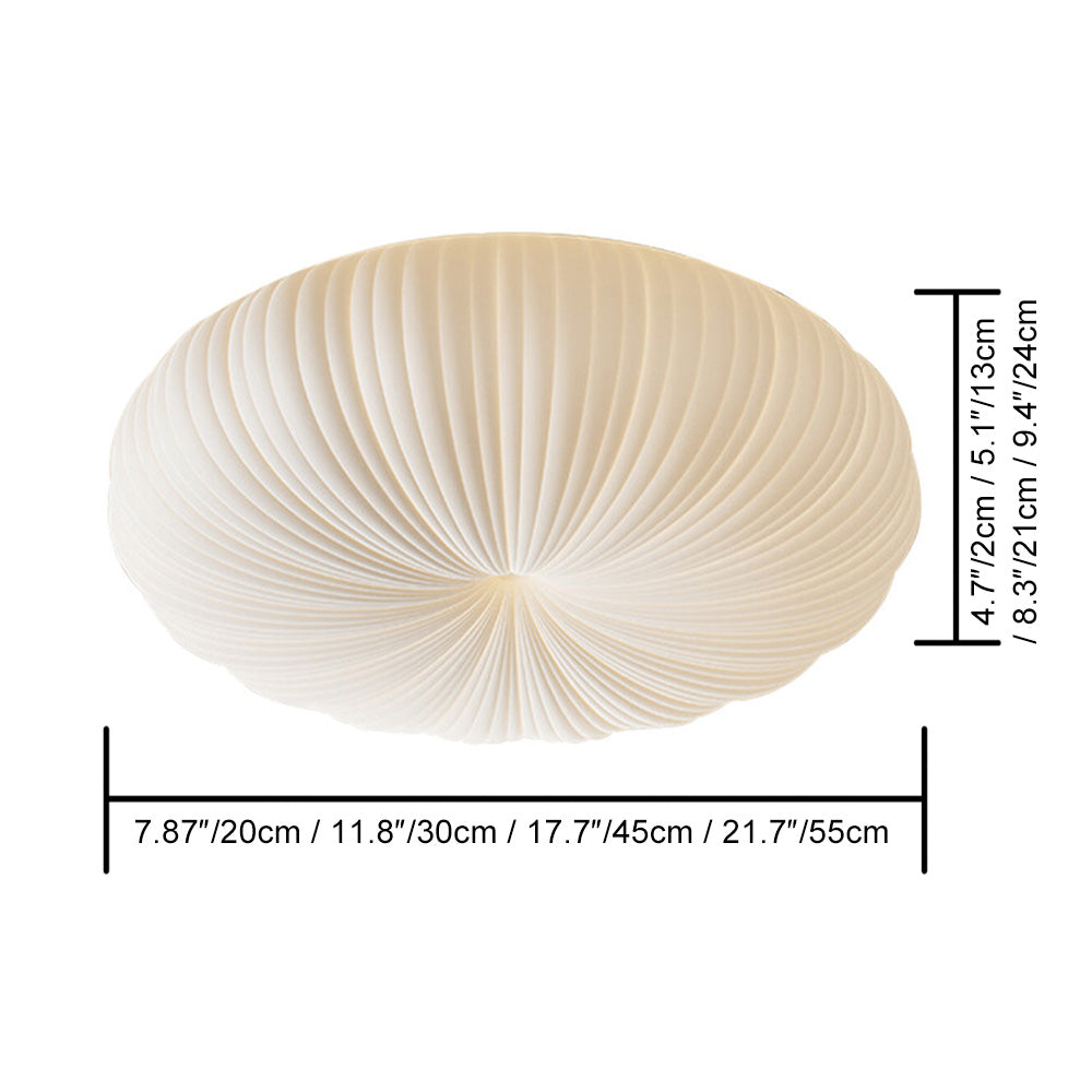 Ceiling Light Metal PE Acrylic 7.9 in Round Modern Indoor LED Fixture Bedroom Living Room Dining Area | Thomler