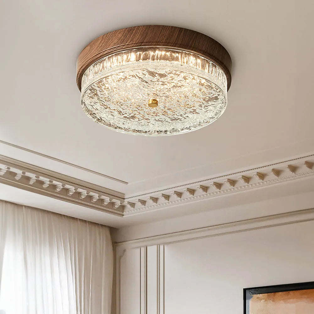 Ceiling Light Glass LED 12.6 in Indoor Bedroom Living Room Dining Room Modern Fixture | Thomler