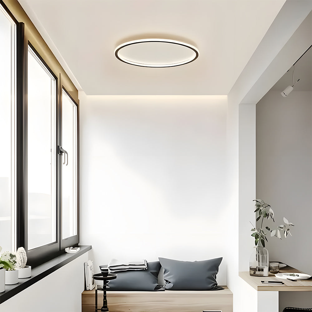 Ceiling Light Aluminum LED 11.8 in Ultra-Thin Indoor Living Room Bedroom Dining Room Office Modern Fixture | Thomler