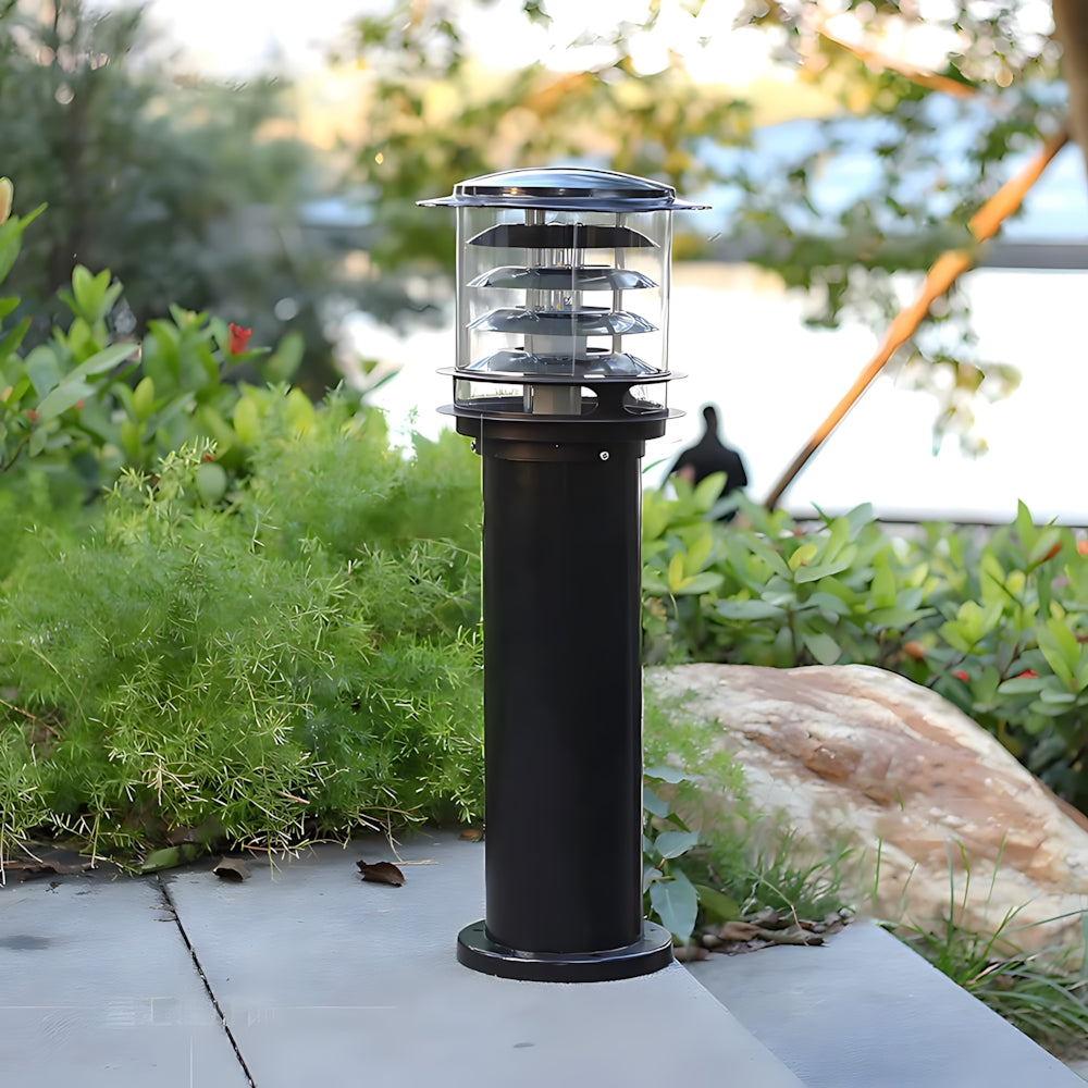Outdoor Lamp Cast Aluminium Ø 15.0 cm IP65 Black Garden Path Driveway Patio Standing Light E27 Weather Resistant | Thomler