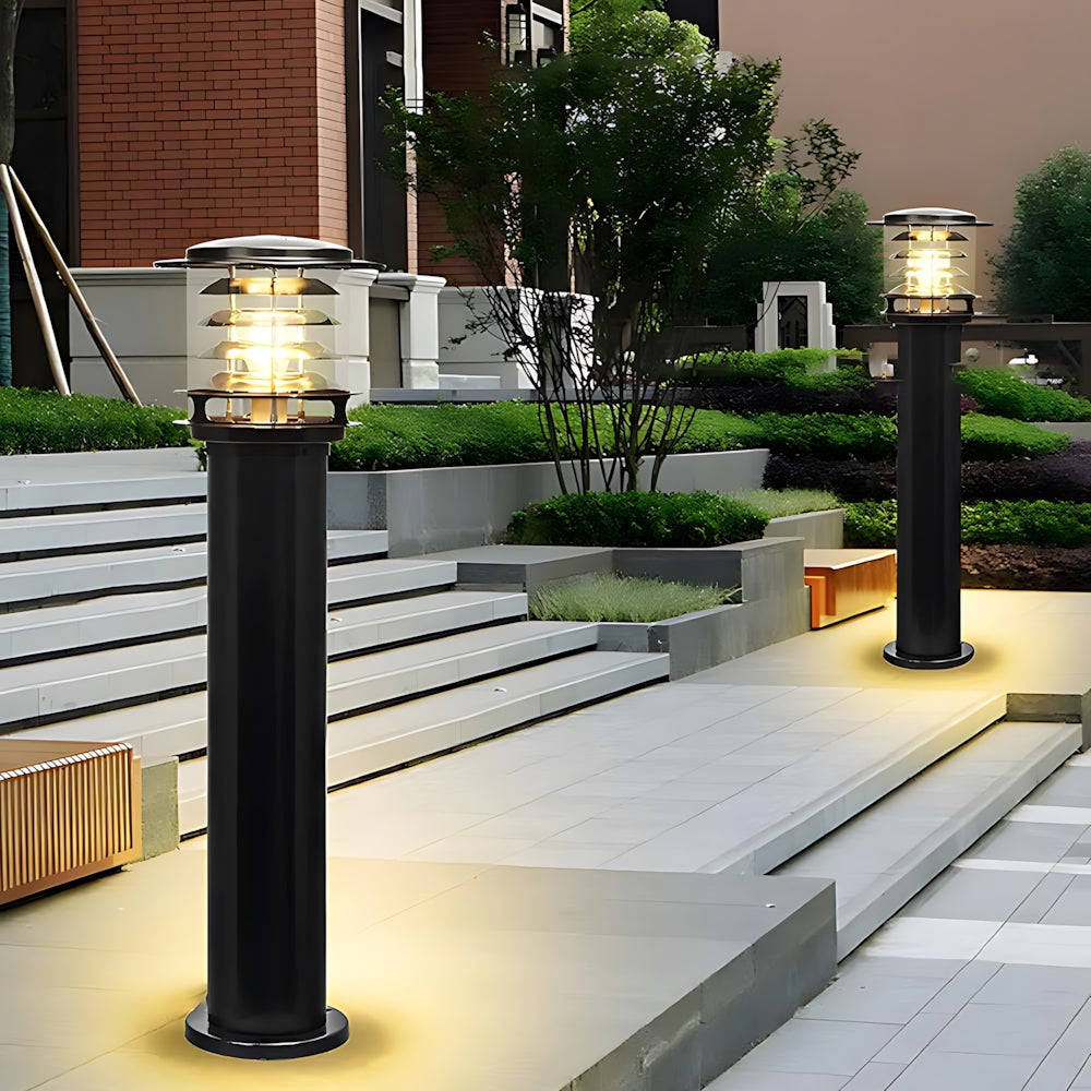Outdoor Lamp Cast Aluminium Ø 15.0 cm IP65 Black Garden Path Driveway Patio Standing Light E27 Weather Resistant | Thomler