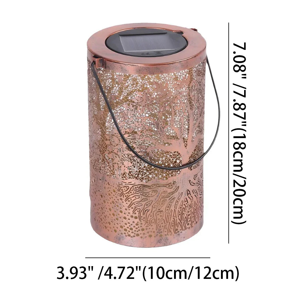 Solar Lantern Iron LED Ø 10.0 cm Garden Patio Hanging Outdoor Light Waterproof | Thomler