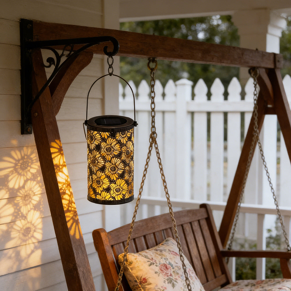 Solar Lantern Iron LED Ø 10.0 cm Garden Patio Hanging Outdoor Light Waterproof | Thomler