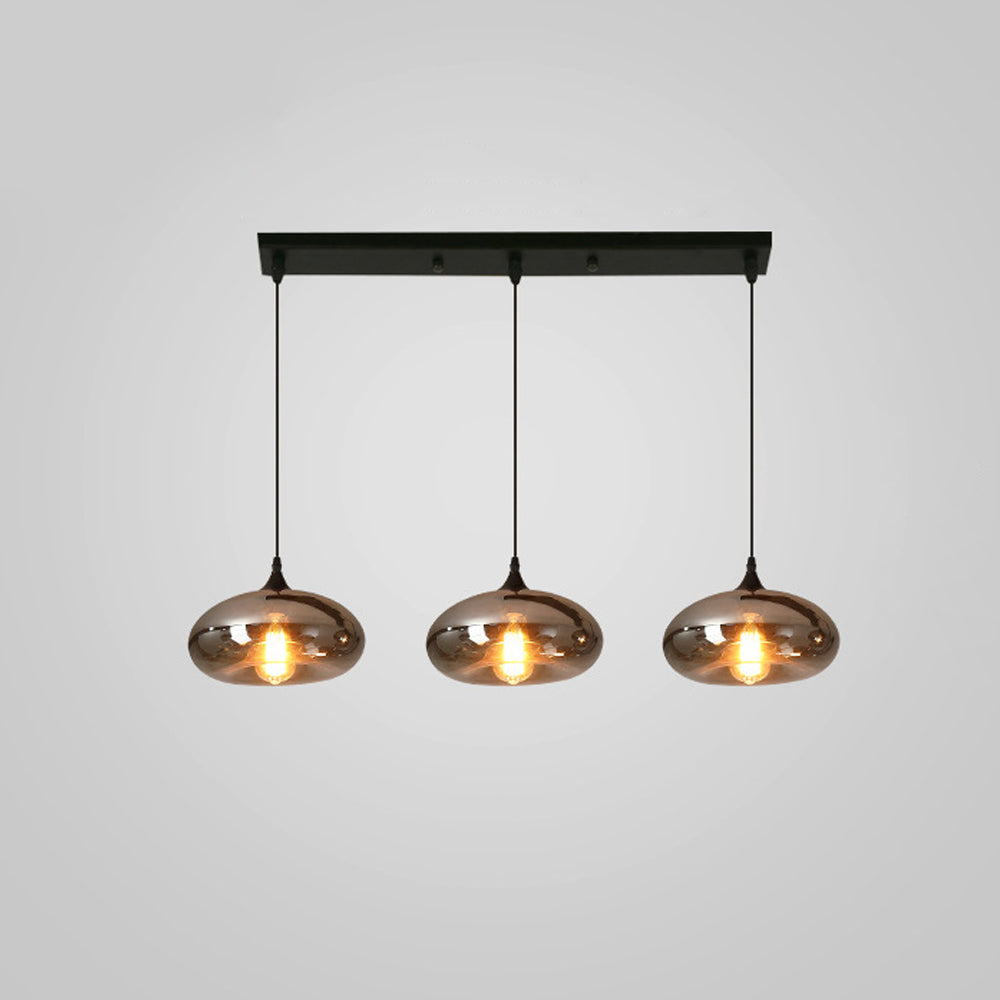 Pendant Light Glass Adjustable 11 in Indoor Dining Room Kitchen Island Ceiling Lamp | Thomler