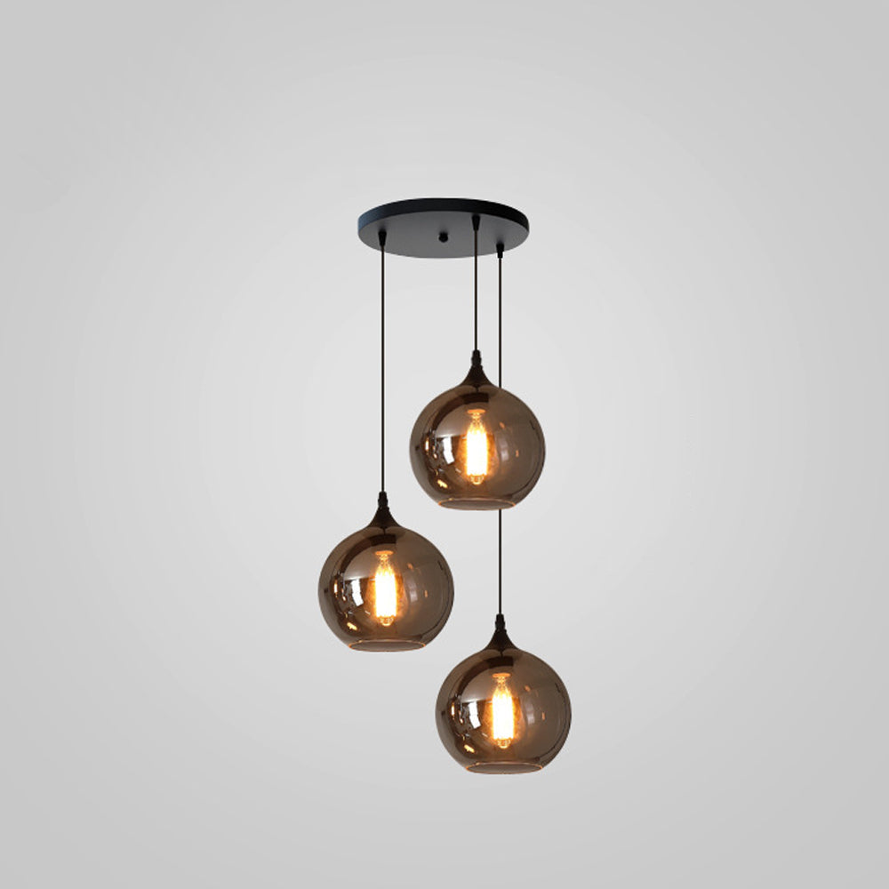 Pendant Light Glass Adjustable 11 in Indoor Dining Room Kitchen Island Ceiling Lamp | Thomler