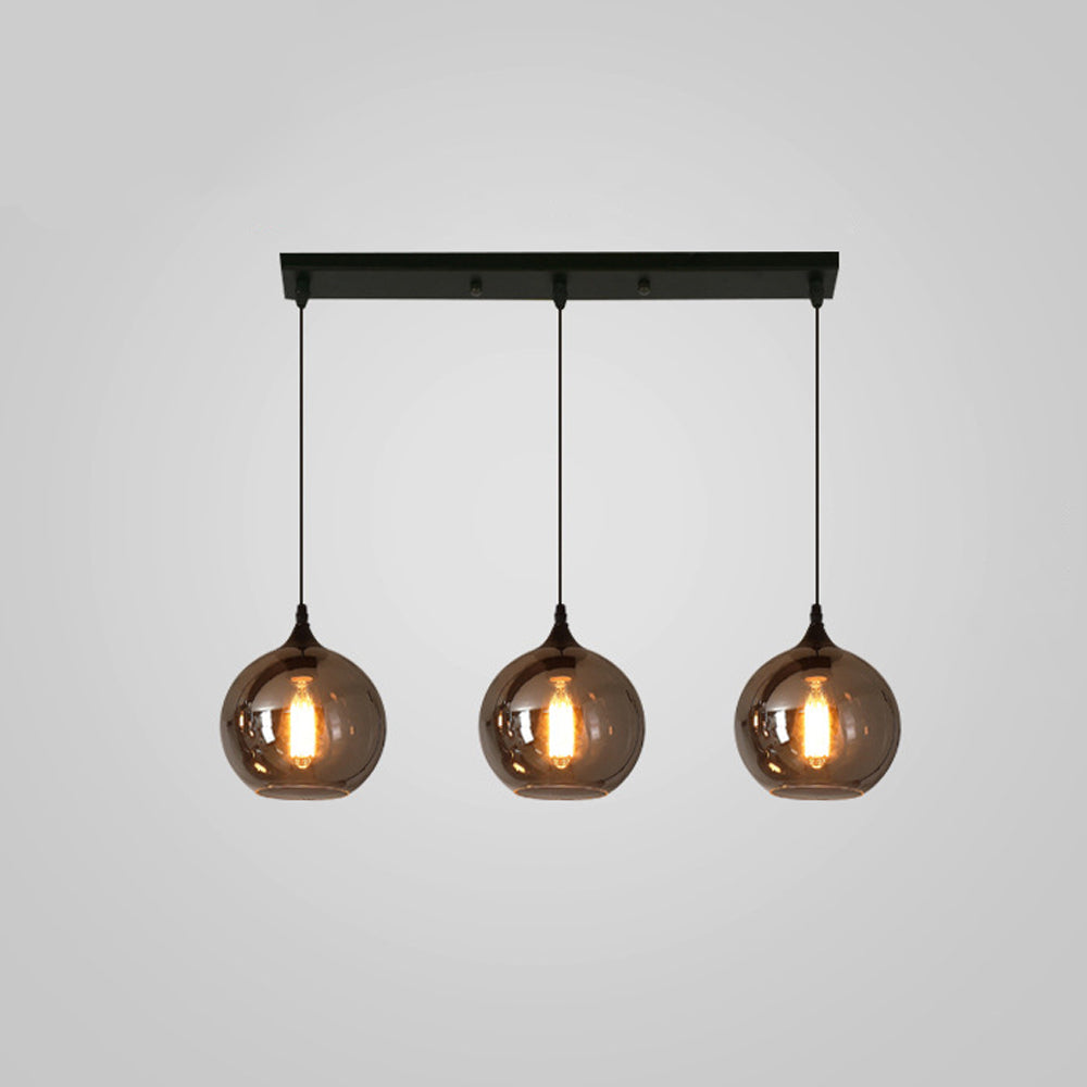 Pendant Light Glass Adjustable 11 in Indoor Dining Room Kitchen Island Ceiling Lamp | Thomler