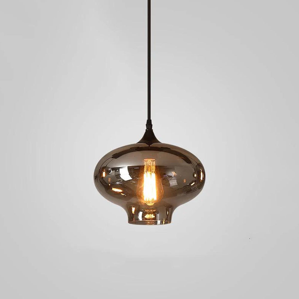 Pendant Light Glass Adjustable 11 in Indoor Dining Room Kitchen Island Ceiling Lamp | Thomler