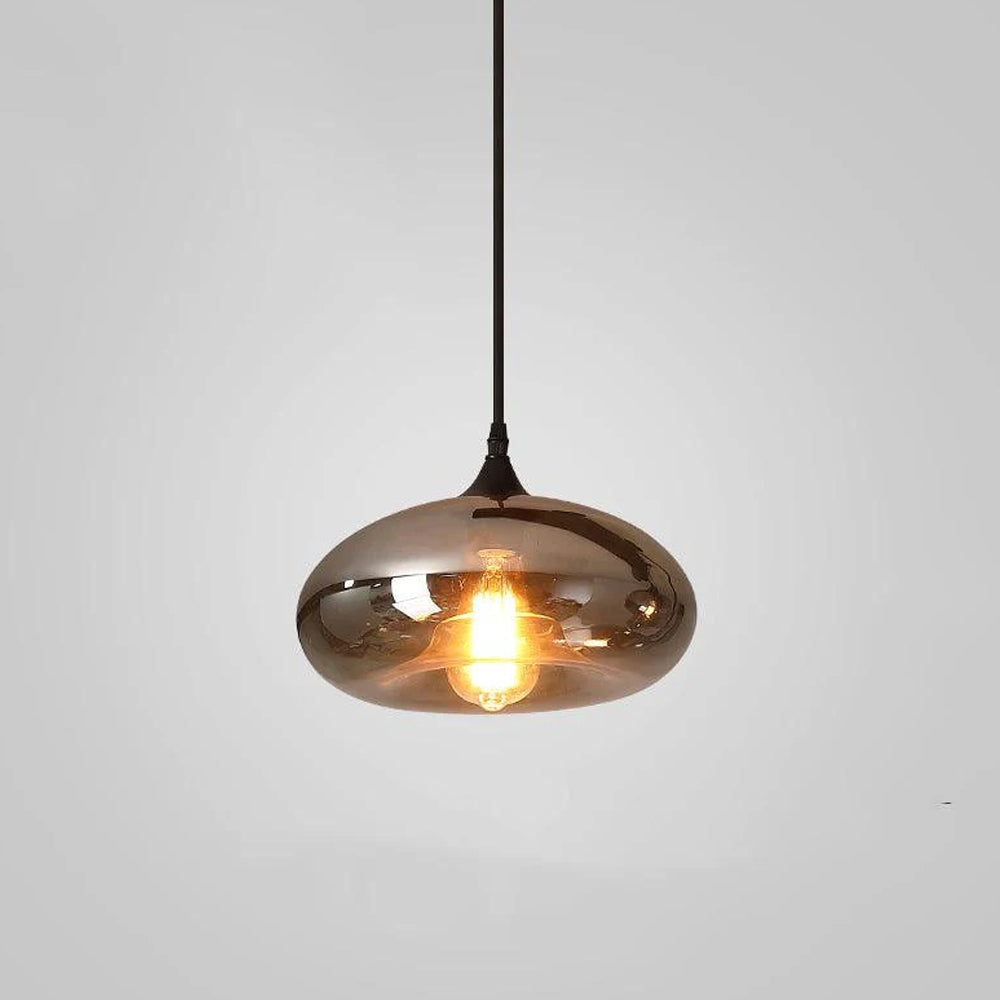 Pendant Light Glass Adjustable 11 in Indoor Dining Room Kitchen Island Ceiling Lamp | Thomler