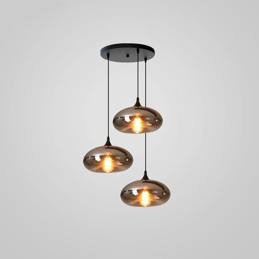 Pendant Light Glass Adjustable 11 in Indoor Dining Room Kitchen Island Ceiling Lamp | Thomler