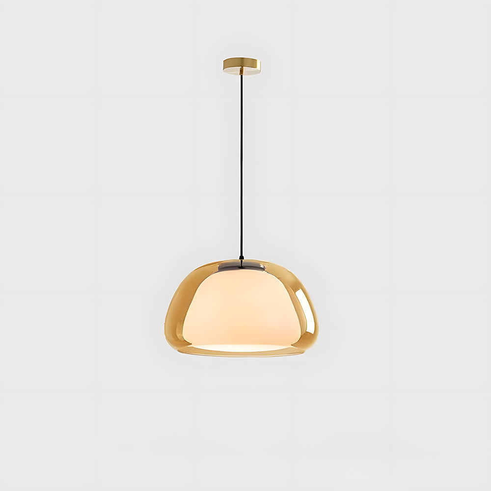 Pendant Light Glass 25.0 cm 39.0 cm White Dining Room Hanging Ceiling Lamp Modern Jelly Texture E27 Kitchen Island | Thomler