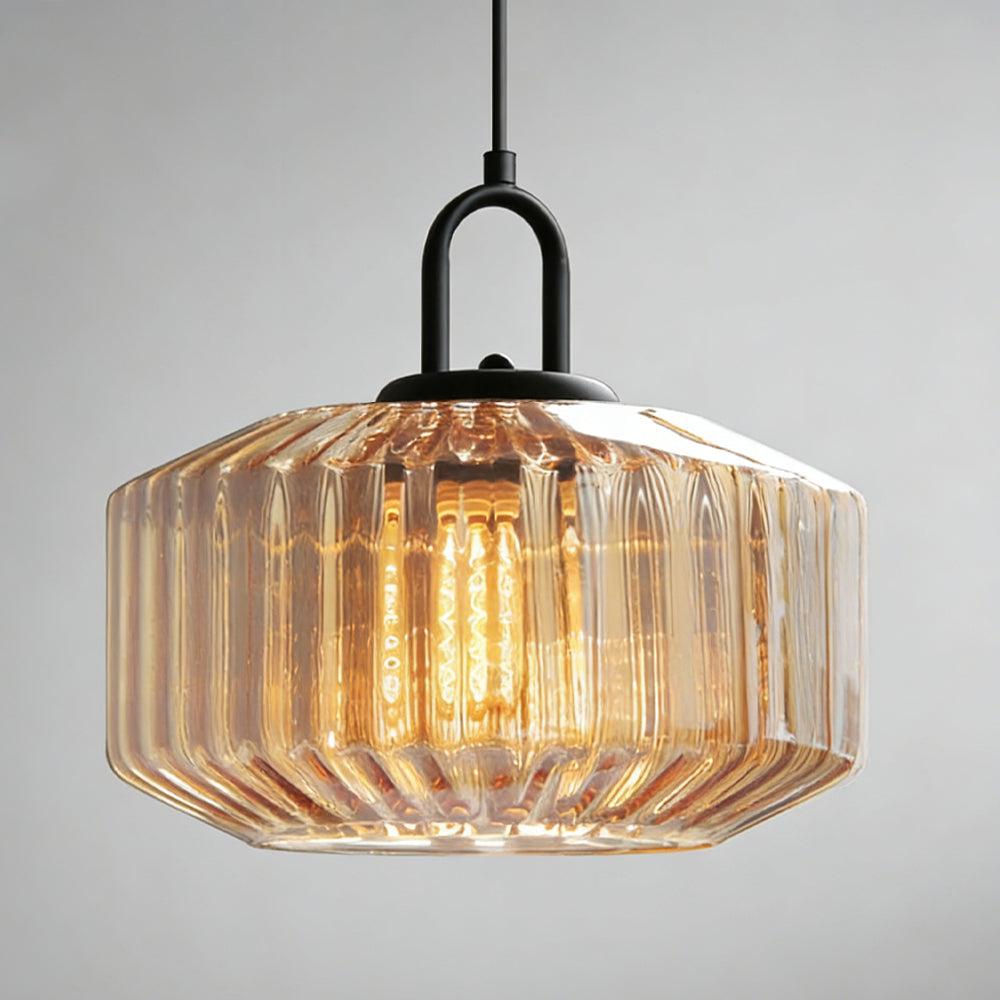Pendant Light Hand Blown Glass 28.0 cm Green Dining Room Vintage Hanging Ceiling Lamp Minimalist LED Kitchen Island | Thomler