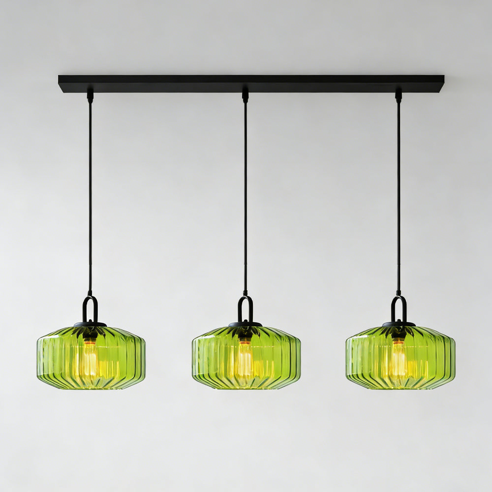 Pendant Light Glass 11 in Handblown Indoor Warm Glow Dining Room Kitchen Hallway Lighting | Thomler